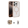 MARSİLYAN™- iPhone 16 Pro Max Kılıf Kıvılcım Prime - Siyah Bilvis 3D Cam Ekran Koruyucu + Pers Alüminyum Kamera Lens - CLTM