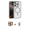 MARSİLYAN™- iPhone 16 Pro Max Kılıf Kıvılcım Prime - Siyah Bilvis 3D Cam Ekran Koruyucu + Pers Alüminyum Kamera Lens - CLTM