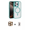 MARSİLYAN™- iPhone 16 Pro Max Kılıf Kıvılcım Prime - Siyah Bilvis 3D Cam Ekran Koruyucu + Pers Alüminyum Kamera Lens - CLTM