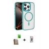 MARSİLYAN™- iPhone 16 Pro Max Kılıf Kıvılcım Prime - Siyah Bilvis 3D Cam Ekran Koruyucu + Raze Metal Kamera Lens - CLTM