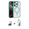 MARSİLYAN™- iPhone 16 Pro Max Kılıf Kıvılcım Prime - Siyah Bilvis 3X AR Hayalet Cam Ekran Koruyucu + Bilvis Titan Kamera Lens - TMGI
