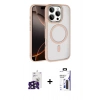 MARSİLYAN™- iPhone 16 Pro Max Kılıf Kıvılcım Prime - Siyah Bilvis 3X AR Hayalet Cam Ekran Koruyucu + Bilvis Titan Kamera Lens - SH