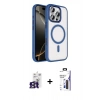 MARSİLYAN™- iPhone 16 Pro Max Kılıf Kıvılcım Prime - Siyah Bilvis 3X AR Hayalet Cam Ekran Koruyucu + Bilvis Titan Kamera Lens - TMGI