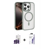 MARSİLYAN™- iPhone 16 Pro Max Kılıf Kıvılcım Prime - Siyah Bilvis 3X AR HD Cam Ekran Koruyucu + Bilvis Titan Kamera Lens - SH