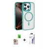 MARSİLYAN™- iPhone 16 Pro Max Kılıf Kıvılcım Prime - Siyah Bilvis 3X AR HD Cam Ekran Koruyucu + Raze Metal Kamera Lens - NLGY
