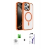 MARSİLYAN™- iPhone 16 Pro Max Kılıf Kıvılcım Prime - Siyah Bilvis 3X AR HD Cam Ekran Koruyucu + Raze Metal Kamera Lens - BZ