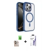 MARSİLYAN™- iPhone 16 Pro Max Kılıf Kıvılcım Prime - Siyah Bilvis 3X AR HD Cam Ekran Koruyucu + Raze Metal Kamera Lens - NLGY