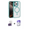 MARSİLYAN™- iPhone 16 Pro Max Kılıf Kıvılcım Prime - Siyah Bilvis 5in1 3D Magic Cam Ekran Koruyucu + Bilvis Titan Kamera Lens - SH