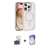 MARSİLYAN™- iPhone 16 Pro Max Kılıf Kıvılcım Prime - Siyah Bilvis 5in1 3D Magic Cam Ekran Koruyucu + Bilvis Titan Kamera Lens - SH
