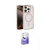 MARSİLYAN™- iPhone 16 Pro Max Kılıf Kıvılcım Prime - Siyah Bilvis 5in1 5D Magic Hayalet Cam Ekran Koruyucu