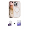MARSİLYAN™- iPhone 16 Pro Max Kılıf Kıvılcım Prime - Siyah Bilvis 5in1 5D Magic Hayalet Cam Ekran Koruyucu + Bilvis Titan Kamera Lens - SH