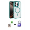 MARSİLYAN™- iPhone 16 Pro Max Kılıf Kıvılcım Prime - Siyah Bilvis 5in1 5D Magic Hayalet Cam Ekran Koruyucu + Raze Metal Kamera Lens - NLGY