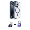 MARSİLYAN™- iPhone 16 Pro Max Kılıf Kıvılcım Prime - Siyah Bilvis 5in1 5D Magic Hayalet Cam Ekran Koruyucu + Bilvis Titan Kamera Lens - SH