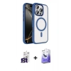 MARSİLYAN™- iPhone 16 Pro Max Kılıf Kıvılcım Prime - Siyah Bilvis 5in1 5D Magic Hayalet Cam Ekran Koruyucu + Bilvis Titan Kamera Lens - TMGI