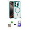 MARSİLYAN™- iPhone 16 Pro Max Kılıf Kıvılcım Prime - Siyah Bilvis 5in1 5D Magic Hayalet Cam Ekran Koruyucu + Raze Metal Kamera Lens - CLTM