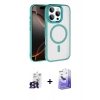 MARSİLYAN™- iPhone 16 Pro Max Kılıf Kıvılcım Prime - Siyah Bilvis 5in1 5D Magic Hayalet Cam Ekran Koruyucu + Bilvis Titan Kamera Lens - TMGI