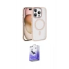 MARSİLYAN™- iPhone 16 Pro Max Kılıf Kıvılcım Prime - Siyah Bilvis 5in1 5D Magic Hayalet Cam Ekran Koruyucu