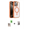 MARSİLYAN™- iPhone 16 Pro Max Kılıf Kıvılcım Prime - Siyah Bilvis Hayalet Cam Ekran Koruyucu + Raze Metal Kamera Lens - NLGY