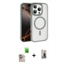 MARSİLYAN™- iPhone 16 Pro Max Kılıf Kıvılcım Prime - Siyah Bilvis Hayalet Cam Ekran Koruyucu + Raze Metal Kamera Lens - NLGY