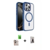 MARSİLYAN™- iPhone 16 Pro Max Kılıf Kıvılcım Prime - Siyah Bilvis Hayalet Cam Ekran Koruyucu + Raze Metal Kamera Lens - NLGY