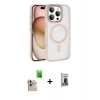 MARSİLYAN™- iPhone 16 Pro Max Kılıf Kıvılcım Prime - Siyah Bilvis Hayalet Cam Ekran Koruyucu + Raze Metal Kamera Lens - NLGY