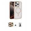 MARSİLYAN™- iPhone 16 Pro Max Kılıf Kıvılcım Prime - Siyah Bilvis Hayalet Cam Ekran Koruyucu + Pers Alüminyum Kamera Lens - CLTM
