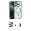 MARSİLYAN™- iPhone 16 Pro Max Kılıf Kıvılcım Prime - Siyah Bilvis Hayalet Cam Ekran Koruyucu + Pers Alüminyum Kamera Lens - CLTM