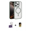MARSİLYAN™- iPhone 16 Pro Max Kılıf Kıvılcım Prime - Siyah Buffer Cam Ekran Koruyucu + Bilvis Titan Kamera Lens - SH