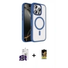 MARSİLYAN™- iPhone 16 Pro Max Kılıf Kıvılcım Prime - Siyah Buffer Cam Ekran Koruyucu + Bilvis Titan Kamera Lens - SH