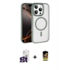 MARSİLYAN™- iPhone 16 Pro Max Kılıf Kıvılcım Prime - Siyah Buffer Cam Ekran Koruyucu + Bilvis Titan Kamera Lens - GS