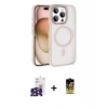 MARSİLYAN™- iPhone 16 Pro Max Kılıf Kıvılcım Prime - Siyah Buffer Cam Ekran Koruyucu + Bilvis Titan Kamera Lens - SH