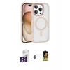 MARSİLYAN™- iPhone 16 Pro Max Kılıf Kıvılcım Prime - Siyah Buffer Cam Ekran Koruyucu + Bilvis Titan Kamera Lens - GS