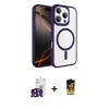 MARSİLYAN™- iPhone 16 Pro Max Kılıf Kıvılcım Prime - Siyah Buffer Cam Ekran Koruyucu + Bilvis Titan Kamera Lens - SH
