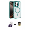 MARSİLYAN™- iPhone 16 Pro Max Kılıf Kıvılcım Prime - Siyah Buffer Cam Ekran Koruyucu + Bilvis Titan Kamera Lens - SH