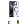 MARSİLYAN™- iPhone 16 Pro Max Kılıf Kıvılcım Prime - Siyah Buffer Cam Ekran Koruyucu + PVD Metal Kamera Lens - GS