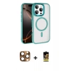 MARSİLYAN™- iPhone 16 Pro Max Kılıf Kıvılcım Prime - Siyah Buffer Cam Ekran Koruyucu + Pers Alüminyum Kamera Lens - CLTM