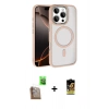 MARSİLYAN™- iPhone 16 Pro Max Kılıf Kıvılcım Prime - Siyah Buffer Cam Ekran Koruyucu + Raze Metal Kamera Lens - CLTM