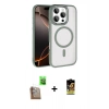 MARSİLYAN™- iPhone 16 Pro Max Kılıf Kıvılcım Prime - Siyah Buffer Cam Ekran Koruyucu + Raze Metal Kamera Lens - CLTM