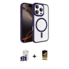 MARSİLYAN™- iPhone 16 Pro Max Kılıf Kıvılcım Prime - Siyah Buffer Cam Ekran Koruyucu + Bilvis Titan Kamera Lens - TMGI