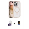 MARSİLYAN™- iPhone 16 Pro Max Kılıf Kıvılcım Prime - Siyah Buffer Hayalet Cam Ekran Koruyucu + Bilvis Titan Kamera Lens - GS