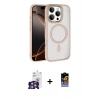 MARSİLYAN™- iPhone 16 Pro Max Kılıf Kıvılcım Prime - Siyah Buffer Hayalet Cam Ekran Koruyucu + Bilvis Titan Kamera Lens - GS