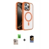 MARSİLYAN™- iPhone 16 Pro Max Kılıf Kıvılcım Prime - Siyah Buffer Hayalet Cam Ekran Koruyucu + Raze Metal Kamera Lens - NLGY