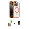 MARSİLYAN™- iPhone 16 Pro Max Kılıf Kıvılcım Prime - Siyah Buffer Hayalet Cam Ekran Koruyucu + Raze Metal Kamera Lens - CLTM