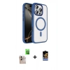 MARSİLYAN™- iPhone 16 Pro Max Kılıf Kıvılcım Prime - Siyah Buffer Hayalet Cam Ekran Koruyucu + Raze Metal Kamera Lens - NLGY