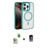 MARSİLYAN™- iPhone 16 Pro Max Kılıf Kıvılcım Prime - Siyah Buffer Hayalet Cam Ekran Koruyucu + Raze Metal Kamera Lens - NLGY