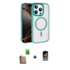 MARSİLYAN™- iPhone 16 Pro Max Kılıf Kıvılcım Prime - Siyah Buffer Hayalet Cam Ekran Koruyucu + Raze Metal Kamera Lens - CLTM
