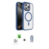 MARSİLYAN™- iPhone 16 Pro Max Kılıf Kıvılcım Prime - Siyah Joko Magic 5D Cam + Raze Metal Kamera Lens - BZ