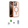 MARSİLYAN™- iPhone 16 Pro Max Kılıf Kıvılcım Prime - Siyah Joko Magic 5D Cam + Raze Metal Kamera Lens - BZ