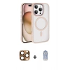 MARSİLYAN™- iPhone 16 Pro Max Kılıf Kıvılcım Prime - Siyah Joko Magic 5D Cam + Pers Alüminyum Kamera Lens - CLTM