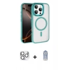 MARSİLYAN™- iPhone 16 Pro Max Kılıf Kıvılcım Prime - Siyah Joko Magic 5D Cam + Pers Alüminyum Kamera Lens - GS